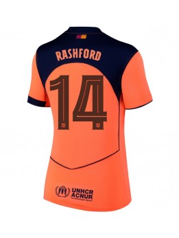 Billige Barcelona Marcus Rashford #14 Tredjedrakt Dame 2025-26 Kortermet